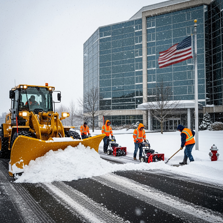 24/7 dedicated snow crews available around the clock